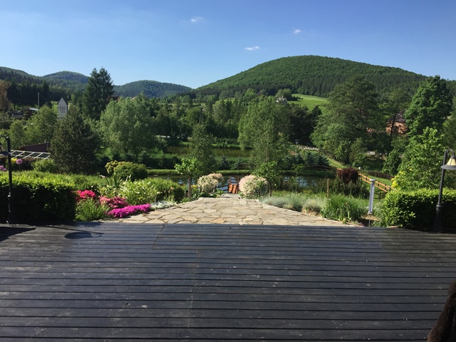 Widok z tarasu uroczysko